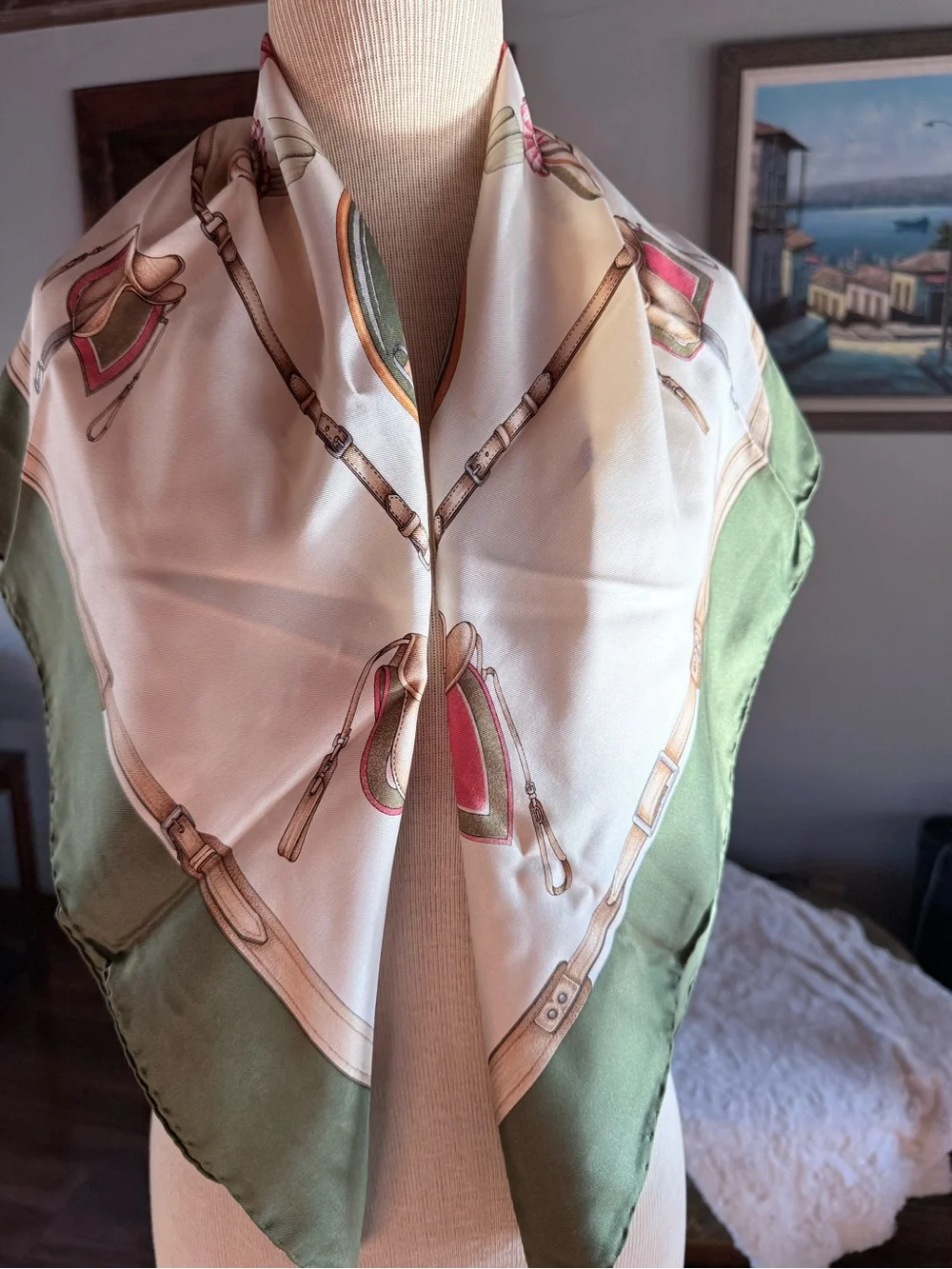 Celine Les Fontaux des Champions Silk Scarf